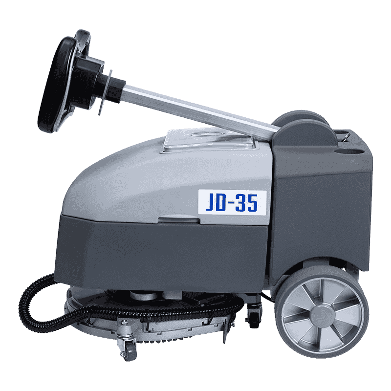JD35 Kommerzieller, handgeführter, zusammenklappbarer Mini-Bodenschrubber JD35 Kommerzieller, handgeführter, zusammenklappbarer Mini-Bodenschrubber